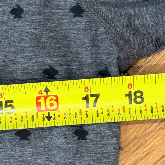 Chic Gray Polka Dot Women's Tee rabbit running shirt - Picture 3 of 6